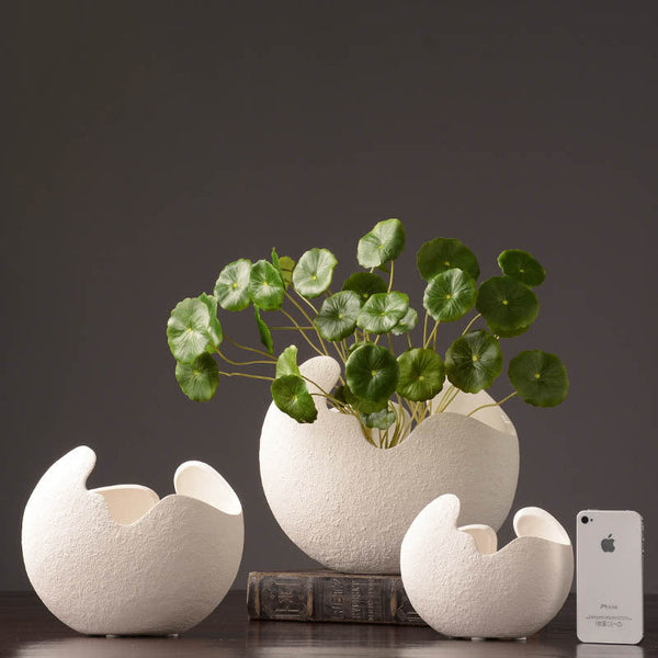 Stylish White Ceramic Vase