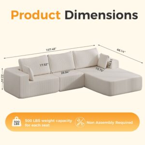 CloudFlex™ Memory Foam Modular Sectional
